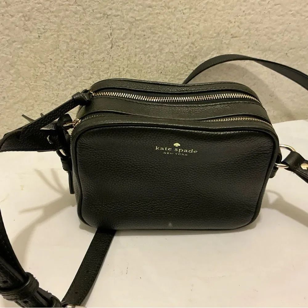 Kate Spade mulberry Black Leather crossbody Bag